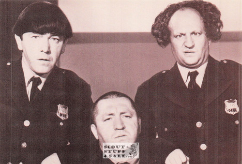 The Three Stooges Sepia Postcard by Classico SF/Ludlow #136-393