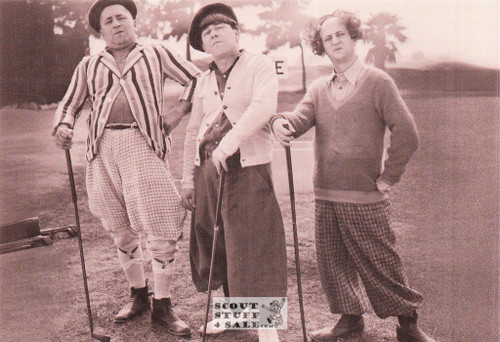 The Three Stooges Sepia Postcard by Classico SF/Ludlow #136-396