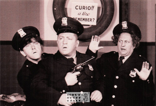 The Three Stooges Sepia Postcard by Classico SF/Ludlow #136-411