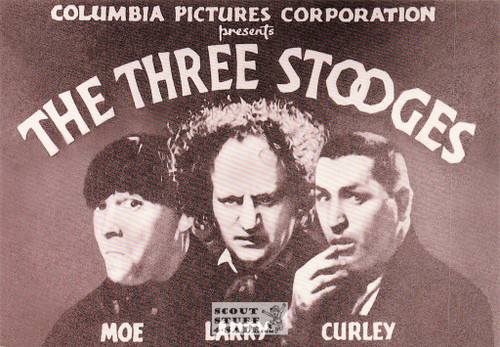 The Three Stooges Sepia Postcard by Classico SF/Ludlow #136-418