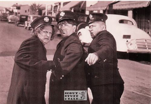 The Three Stooges Sepia Postcard by Classico SF/Ludlow #136-422