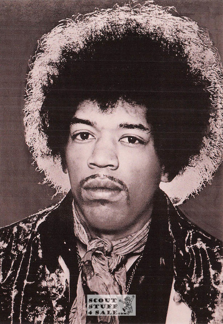 Jimi Hendrix Sepia Postcard by Classico SF/Ludlow #136-439