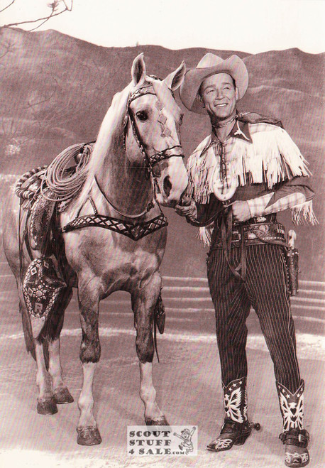 Roy Rogers & Trigger Black/White Postcard by Classico SF/Ludlow #136-512