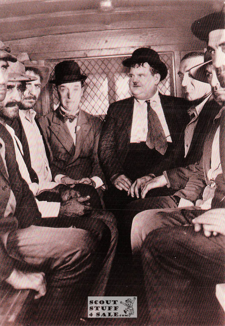 Laurel & Hardy Black/White Postcard by Classico San Francisco #136-540