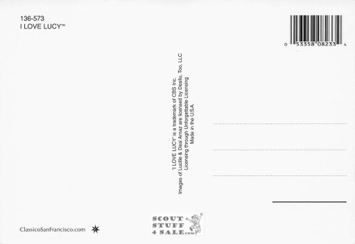 I love Lucy Black/White Postcard by Classico San Francisco #136-573