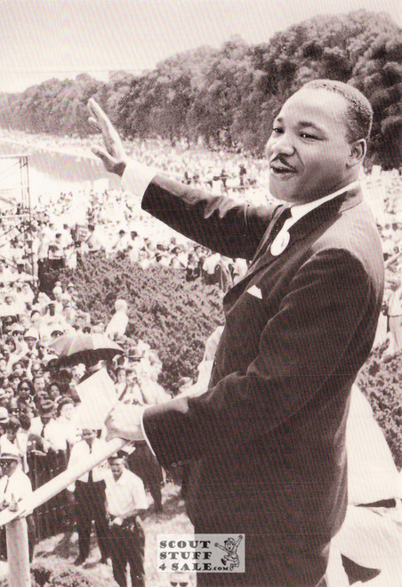 Martin Luther King Jr. Black/White Postcard by Classico SF/Ludlow #136-606