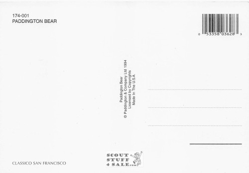 Paddington Bear Postcard by Classico San Francisco #174-001