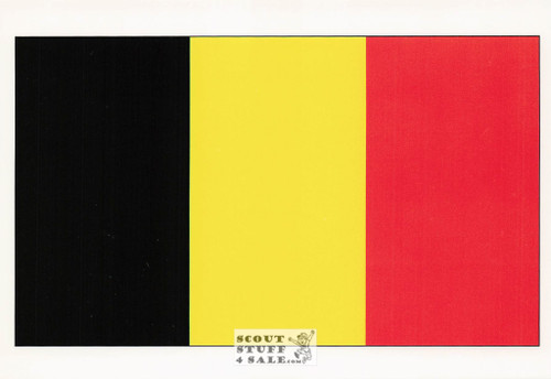 Belgium Flag Postcard by Classico San Francisco #176-025