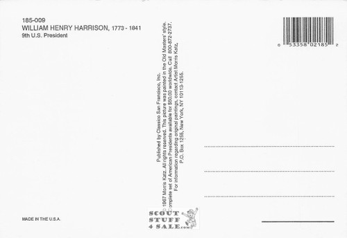 William Harrison President Painting Postcard Morris Katz by Classico #185-009