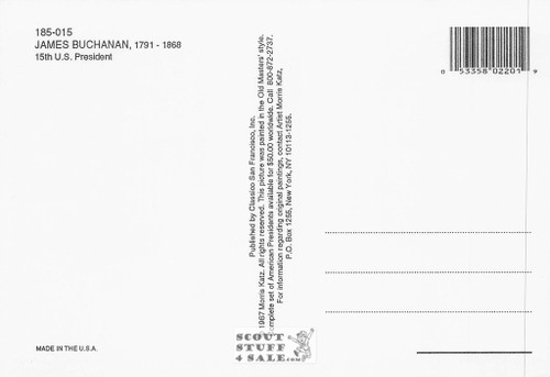 James Buchanan President Painting Postcard Morris Katz by Classico #185-015