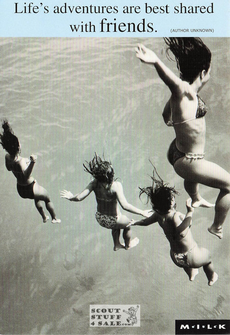 Moments Intimacy Laughter Kinship (MILK) Postcard by Classico SF #240-001