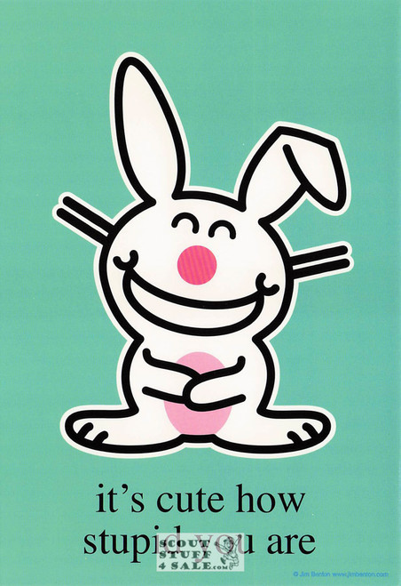 Happy Bunny by Jim Benton Postcard by Classico San Francisco #246-205