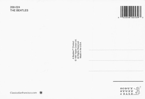 The Beatles Rubber Soul Album Postcard by Classico San Francisco #268-024v2