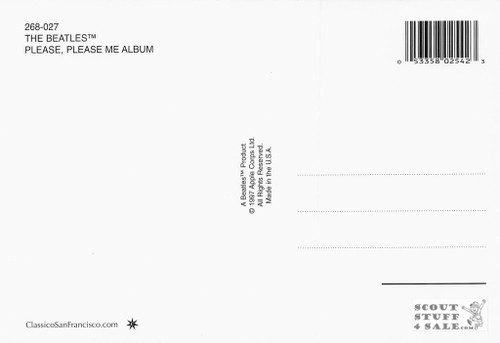 The Beatles Please Please Me Album Postcard Classico San Francisco #268-027v2