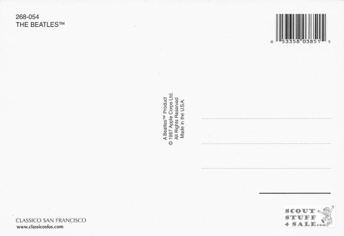 The Beatles Band Postcard by Classico San Francisco #268-054