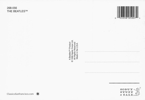 The Beatles Band Postcard by Classico San Francisco #268-056