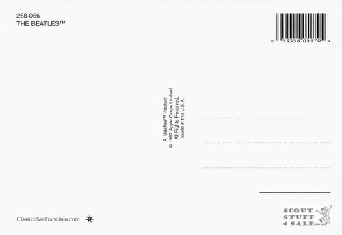 The Beatles Band Postcard by Classico San Francisco #268-066v2