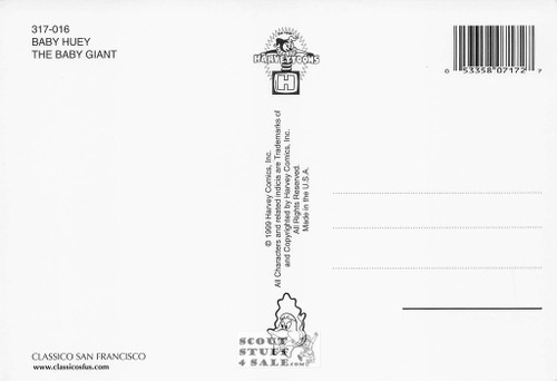 Baby Huey #23 Comic Cover, Harvey Comics Postcard by Classico SF #317-016