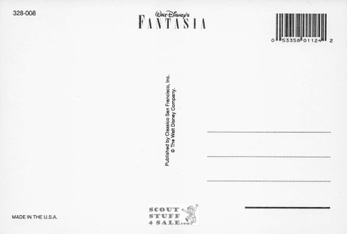 Fantasia Postcard, Walt Disney,  by Classico San Francisco #328-008