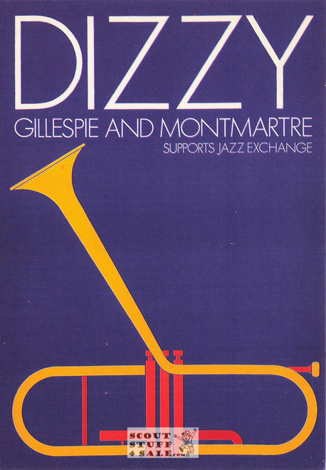 Dizzie Gillespie & Montmarrtre Postcard by Classico San Francisco #335-005
