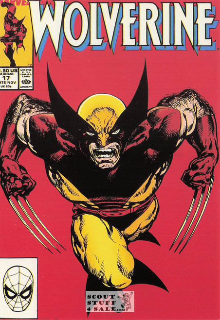 Wolverine Marvel Superhero Postcard by Classico San Francisco #348-024