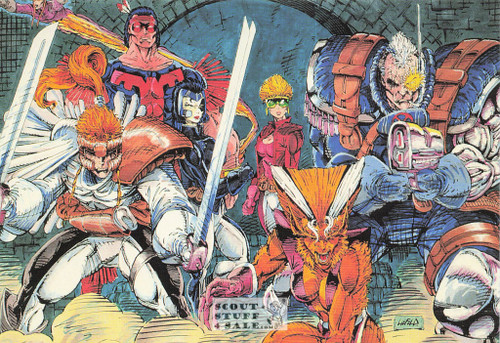 X-Force Marvel Superhero Postcard by Classico San Francisco #348-027