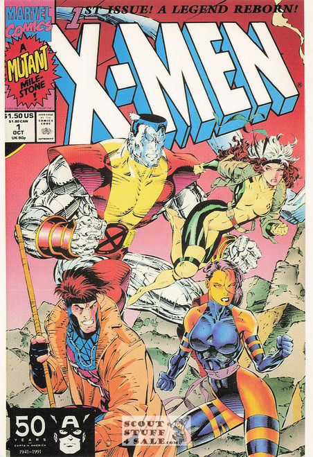 X-Men Marvel Superhero Postcard by Classico San Francisco #348-029