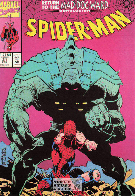 Spider-Man Marvel Superhero Postcard by Classico San Francisco #348-055