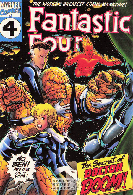 Fantastic Four Marvel Superhero Postcard by Classico San Francisco #348-058