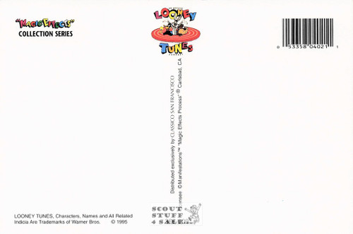 Looney Tunes Metallic Cartoon Postcard by Classico San Francisco #366-009