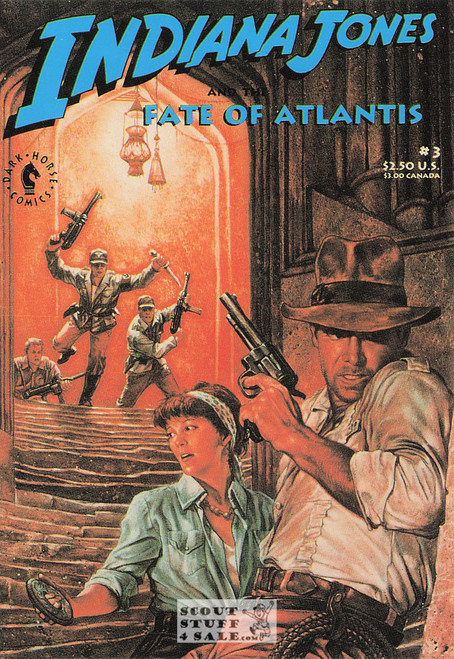 Indiana Jones Fate of Atlantis Postcard by Classico San Francisco #375-003