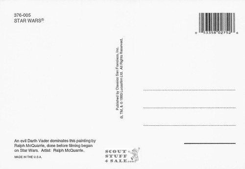 Star Wars Concept Art Postcard by Classico San Francisco #376-005