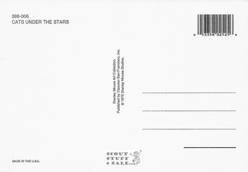 Jerry Garcia Cats Under the Stars Stanley Mouse Art Postcard Classico #398-006