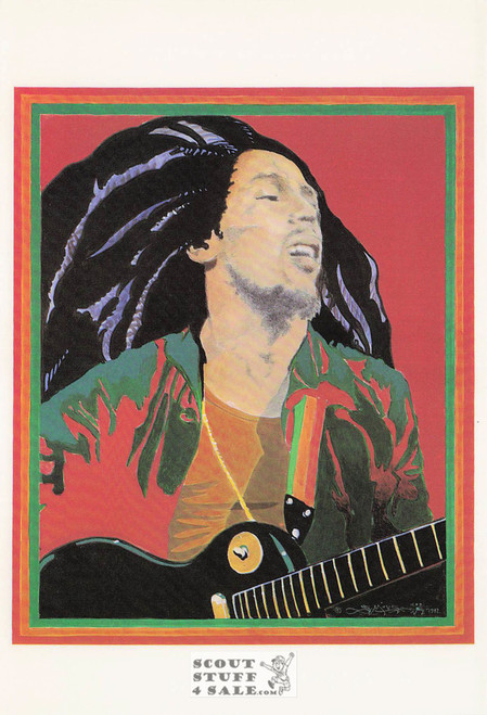Bob Marley Stanley Mouse Art Postcard by Classico San Francisco #398-012