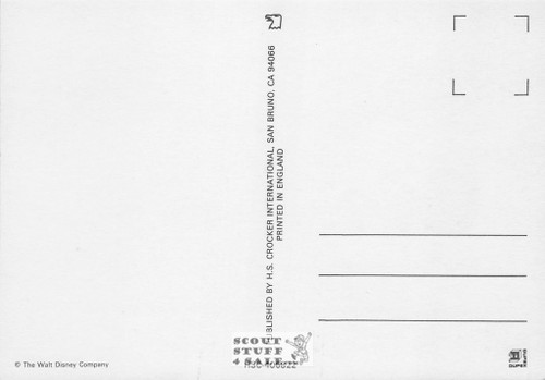 Mickey Mouse Metallic Cartoon Postcard Walt Disney by Classico SF #406-822