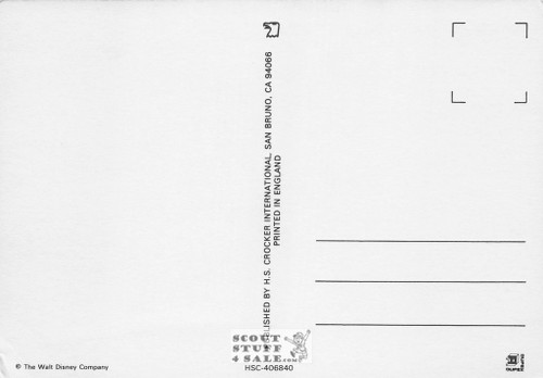 Bambi Metallic Cartoon Postcard Walt Disney by Classico SF #406-840