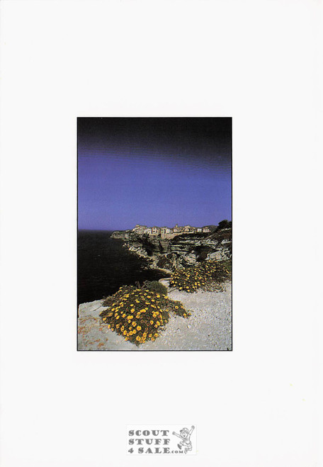 Rugged Cliffs Bonefacio France Seven Seas Cruise Lines Postcard #459-051