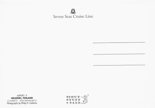 Helsinki Finland Seven Seas Cruise Lines Postcard by Classico SF #459-092
