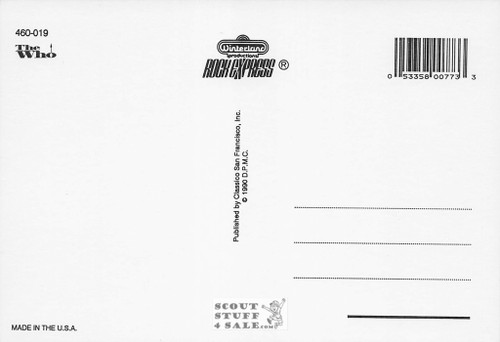 The Who  Rock Band Postcard by Classico San Francisco #460-019