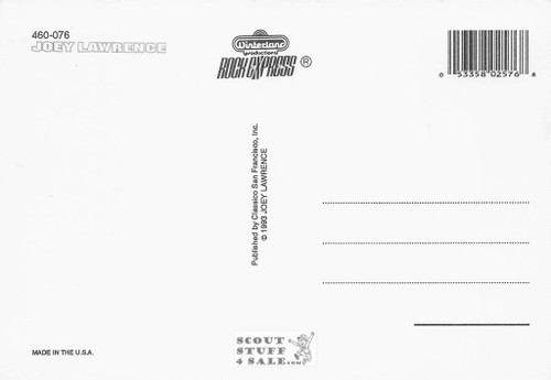 Joey Lawrence Postcard by Classico San Francisco #460-076