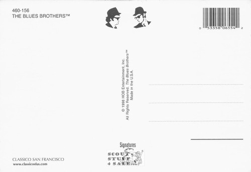 The Blues Brothers Postcard by Classico San Francisco #460-156