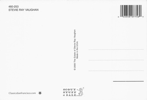 Stevie Ray Vaughan Postcard by Classico San Francisco #460-253