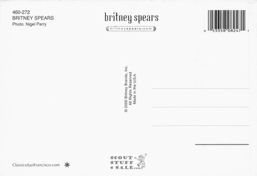 Britney Spears Postcard by Classico San Francisco #460-272