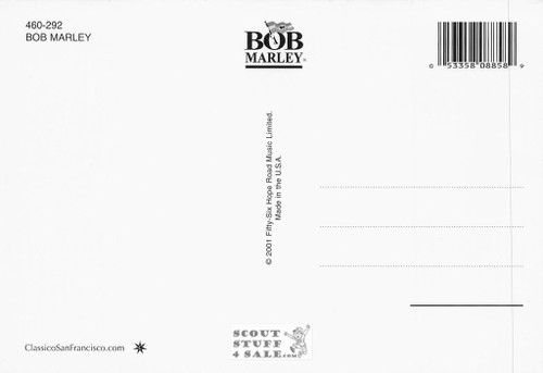 Bob Marley Postcard by Classico San Francisco #460-292