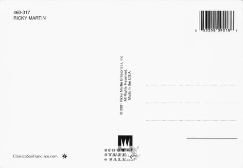 Ricky Martin Postcard by Classico San Francisco #460-317