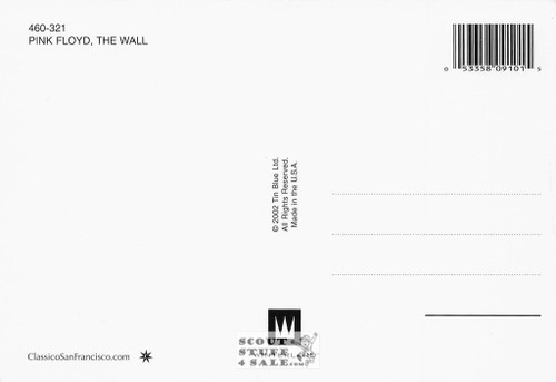 Pink Floyd The Wall Postcard by Classico San Francisco #460-321