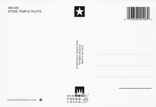 Stone Temple Pilots Postcard by Classico San Francisco #460-326