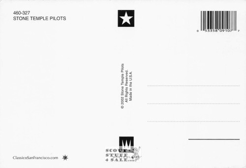 Stone Temple Pilots Postcard by Classico San Francisco #460-327