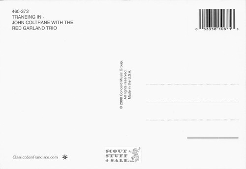 John Coltrane Postcard by Classico San Francisco #460-373