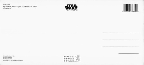 Star Wars Episode One Panoramic Postcard by Classico San Francisco #490-005